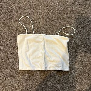 Aeropostale Cream Fitted Bustier Camisole